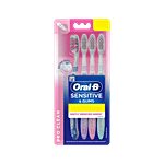 Oral-B Sensitive & Gums Pro Clean Tooth Brush 4 pcs