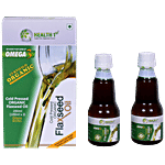 Health 1st Flaxseed Oil - Cold Pressed, Organic 100 ml Bottle (Pack of 2)