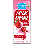 Mother Dairy Milkshake - Strawberry 180 ml Carton