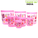 JOYO Storewell Container - Printed Pink 1 pc Pack of 7