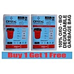 Crystal Oxo Biodegradable Garbage Bag - Large (24X32) 15 pcs 24 inch X 32 inch Buy 1 Get 1 Free