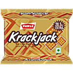 Parle KrackJack Original Sweet & Salty Cracker Biscuit 56.7 g Pouch (44.1 + 12.6 g Extra)