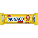 Parle Monaco Biscuit - Classic Regular, Salted Snack 52.2 g Pouch (46.4 + 5.8 g Extra)
