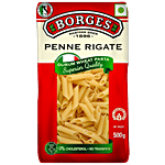 Borges Durum Wheat Pasta - Penne Rigate 500 g Pouch