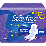 STAYFREE Dry Max All Night Xxl Sanitary Pads For Women 7 pcs Pouch