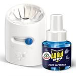 All Out Ultra Liquid Vaporizer Mosquito Repellent Starter Pack - Kills Dengue, Malaria, & Chikungunya Mosquitoes 45 ml Machine + Refill