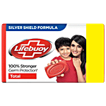 Lifebuoy Total Soap, 100% Stronger Germ Protection, New Silver Shield Formula 125 g 
