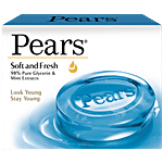 Pears Soft & Fresh Glycerine & Mint Extracts Bathing Bar, 98% Pure 125 g 