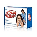 Lifebuoy Care Soap Bar, 100% Stronger Germ Protection, Active Silver Formula 100 g 