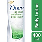 Dove Go Fresh Nourishment Body Lotion - Normal Skin, Fresh Cucumber & Green Tea Scent, Deep Care Complex 400 ml 