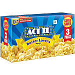 ACT II Butter Lover's Microwave Popcorn 99 g Carton (Pack of 3)
