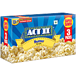 ACT II Butter Flavour Microwave Popcorn 99 g Carton (Pack of 3)