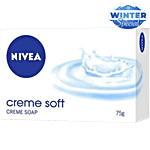 Nivea Creme Soft Soap, Enriched with Almond Oil, Ph Balanced 75 g (Buy 3 Get 1 Free)