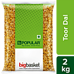 bb Popular Toor/Arhar Dal 2 kg Pouch