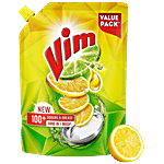 Vim Dishwash Liquid Gel - Lemon 900 ml Refill Pouch