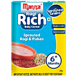 Manna Manna Baby Cereal 200g, Sprouted Ragi & Pulses, 6+ Months, Baby Food, Infant Food 200 g Carton