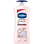 Vaseline Healthy Bright Complete 10 Anti-Ageing Body Lotion - 10 In 1 Skin Benefits + Vaseline Jelly, AHA, Non-Greasy 400 ml 