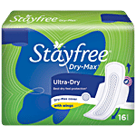 STAYFREE Sanitary Pads - Dry-Max Ultra-Dry, with Wings 16 pcs