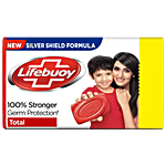 Lifebuoy Total Soap, 100% Stronger Germ Protection, New Silver Shield Formula 46 g 