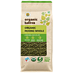 Organic Tattva Green Moong - Whole/ Sabut 500 g Pouch