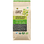 Organic Tattva Organic Urad - whole 500 g Pouch