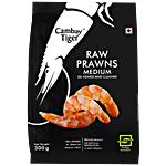 Cambay Tiger Prawns DVC - Medium 300 g Pouch Deveined & Cleaned