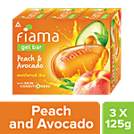 Fiama Gel Bar - Peach & Avocado Mild Dew 125 g Pack of 3