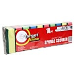 Target Shine Scourer - Sponge (9 cm X 6 cm X 3 cm) 1 pc Pack of 10