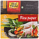 REAL THAI Rice Paper - Round, 16 cm 100 g Carton