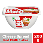 Amul Processed Cheese Spread - Red Chilli Flakes, Made from Pure Milk 200 g Tub