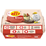 Best Brown Egg - Veg Feed & Extra Albumen 6 pcs Pouch