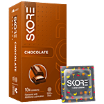Skore Condoms - Chocolate Flavored Dotted & Colored 10 pcs