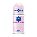Nivea Pearl & Beauty Women Deodorant Roll On - For Smooth & Beautiful Underarms, 48h Protection 50 ml Bottle