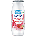 Mother Dairy Nutrifit Probiotic Protection - Strawberry, Improves Immunity 80 ml Bottle