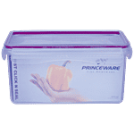 Princeware Click N Seal Rectangular Microwaveable Plastic Container - L5918-VL 1.81 L