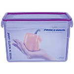 Princeware Click N Seal Rectangular Microwaveable Plastic Container - L5919-VL 2.4 L