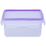 Princeware Click N Seal Rectangular Microwaveable Plastic Container - L5927-VL 500 ml