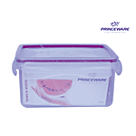 Princeware Click N Seal Square Microwaveable Plastic Container - L5944-VL 1.190 L