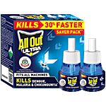 All Out Ultra Liquid Vaporiser Mosquito Repellent Refills 45 ml (Pack of 2)