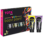 Tota Neon Body Paint - Assorted Colours 90 g (Pack of 6)