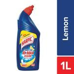 Harpic Disinfectant Toilet Cleaner Liquid - Lemon, Removes Dirt & Stains 1 L 