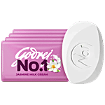 Godrej No.1 Jasmine & Milk Cream Bathing Soap 100 g (Pack of 5)