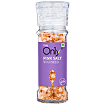 On1y Pink Salt Crystals Grinder 100 g Glass Bottle