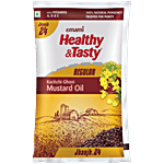 Emami Healthy & Tasty Regular Kachchi Ghani Mustard Oil 825 g Pouch