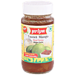 Priya Chutney - Sweet Mango Sliced (without Garlic) 340 g Bottle