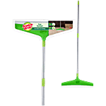 Scotch Brite Floor Squeegee - Plastic Wiper, With Rod, Green 1 pc 