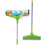 Scotch Brite Bathroom Squeegee Wiper - Plastic, With Rod, Green 1 pc