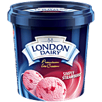 London Dairy Premium Ice Cream - Simply Strawberry 125 ml Cup