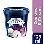 London Dairy Premium Ice Cream - Cookies & Cream 125 ml Cup