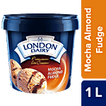 London Dairy Premium Ice Cream - Mocha Almond Fudge 1 L Tub